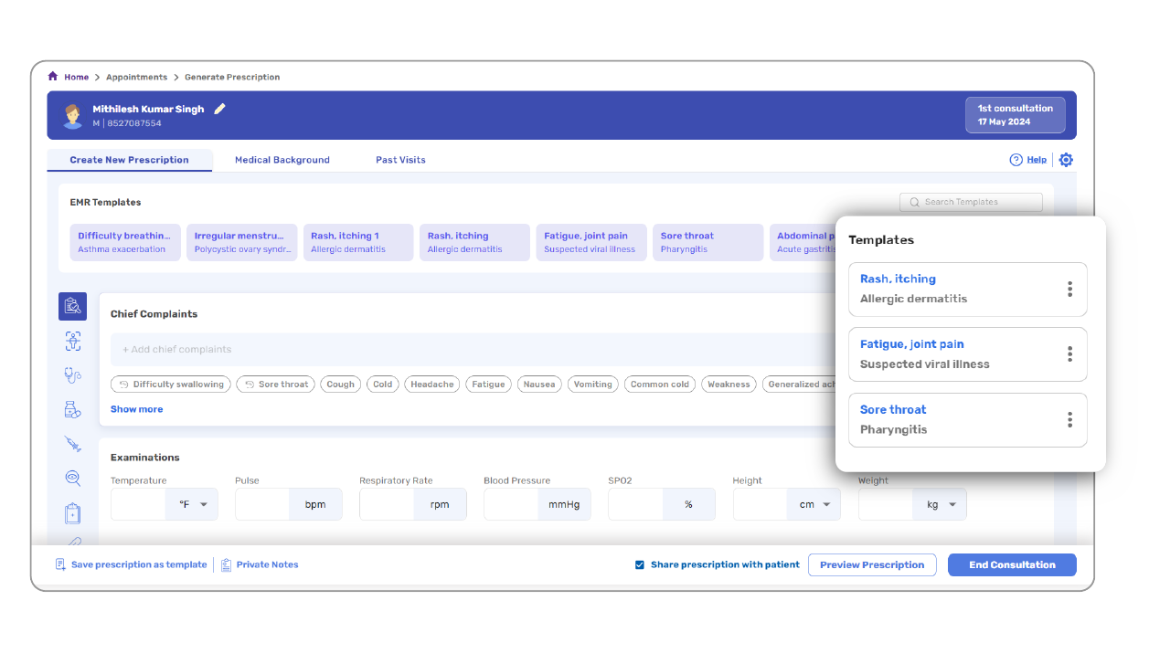 Useful EMR Templates